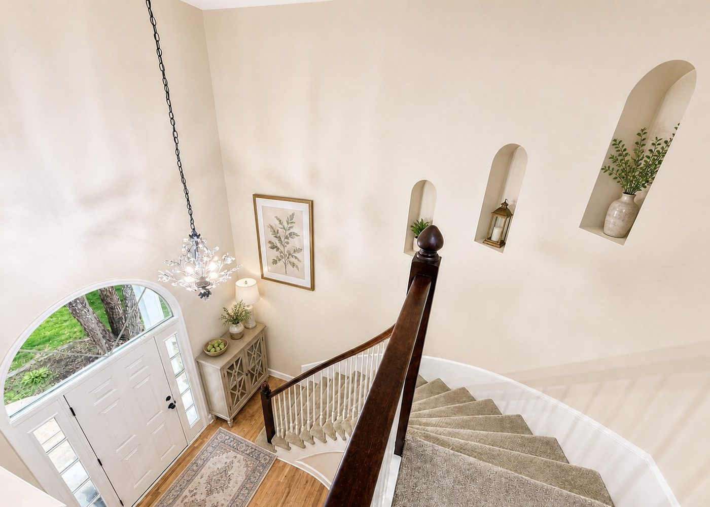 Entryway after staging
