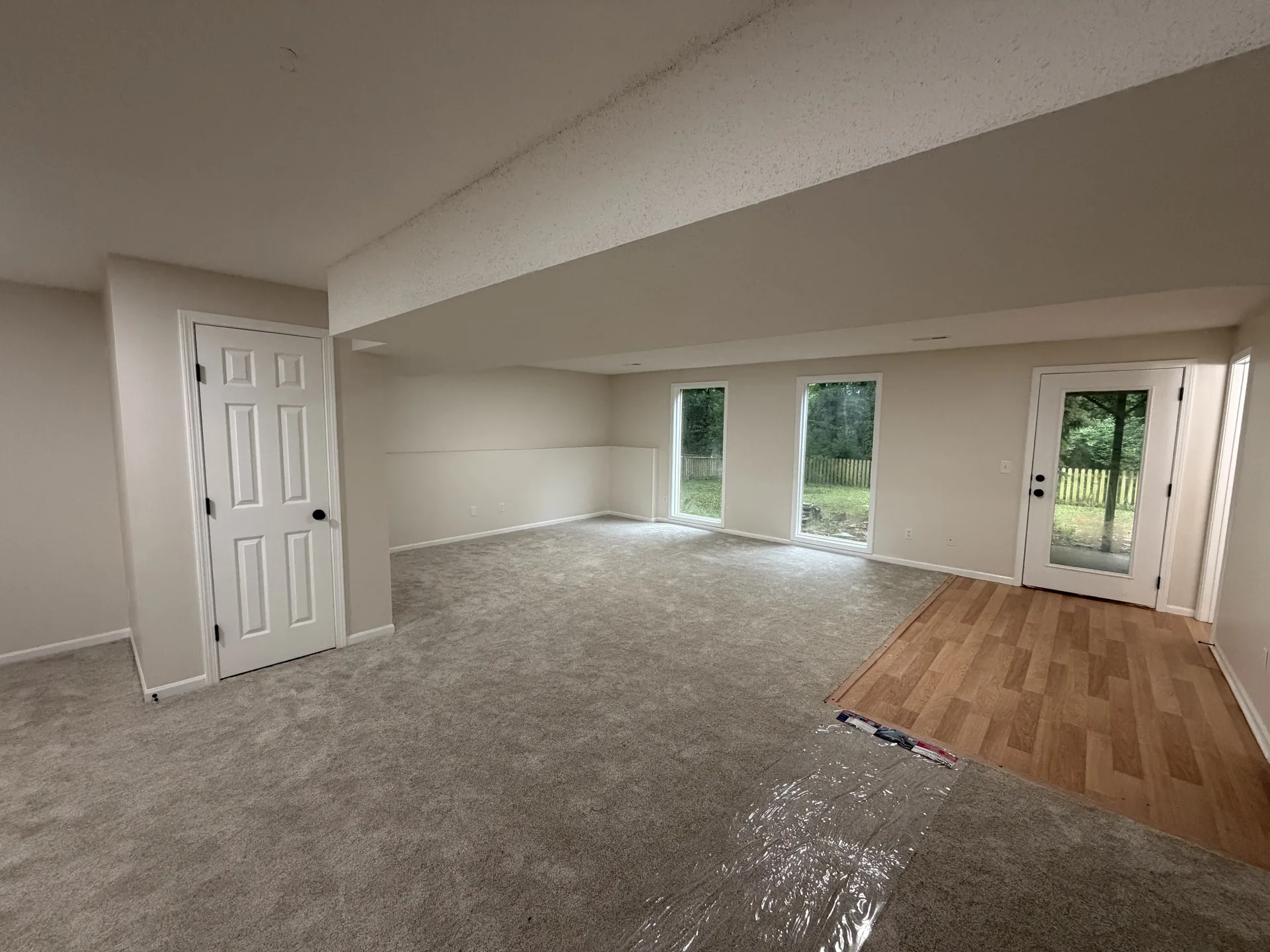 Basement before staging