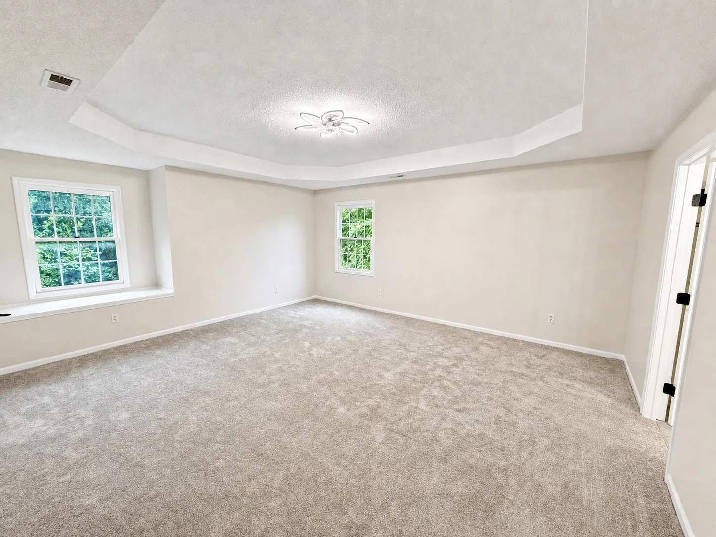 Enhanced empty living room photo